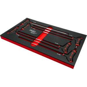 6-Piece Extra Long T-Handle Hex Key Set; H3-H10 mm
