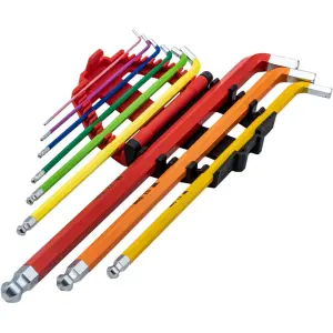 9-Piece Extra Long Angled Stubby Head Hex Keys
