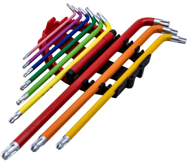 9-Piece Extra Long Angled Stubby Head Torx Keys