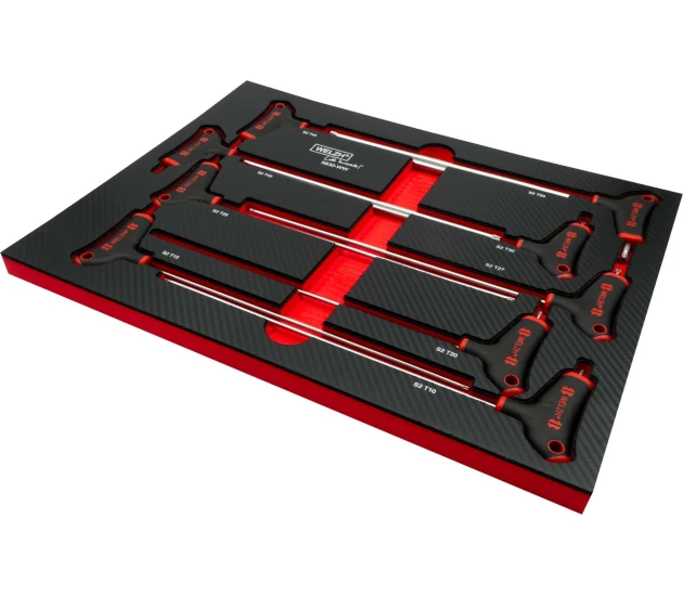 9-Delige extra lange T-Handle Torx sleutel set