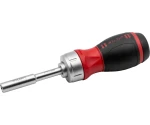 Screw-Mate™; 6-in-1 Stubby Ratcheting Screwdriver