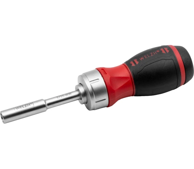 Screw-Mate™; 6-in-1 Stubby Ratcheting Screwdriver