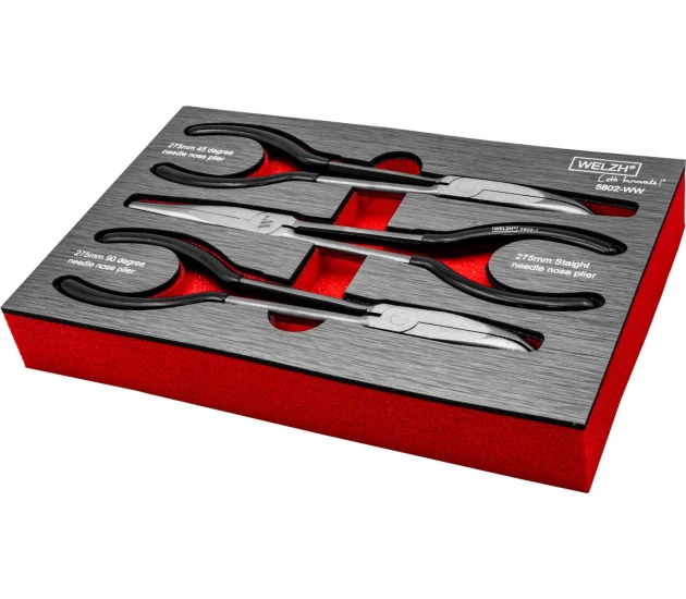 3-Piece Long Needle Nose Plier Set