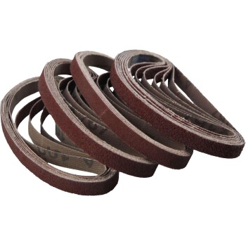 Schuurbanden voor pneumatische bandschuurmachine 10mm; Set van 25