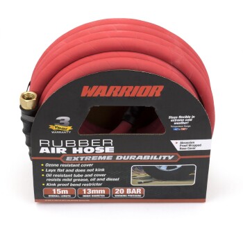 Warrior™ Premium Rubber Luchtslang; 1/2'' x 15m