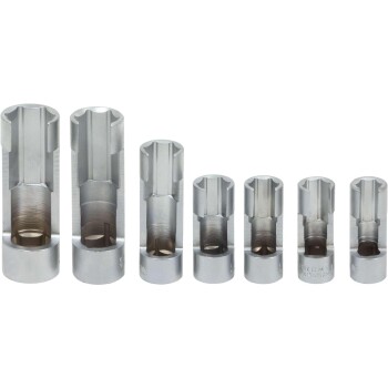 Moeilijk toegankelijke dopsleutelset; 3/8" aandrijving, 6-delig