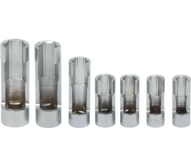 Moeilijk toegankelijke dopsleutelset; 3/8" aandrijving, 6-delig