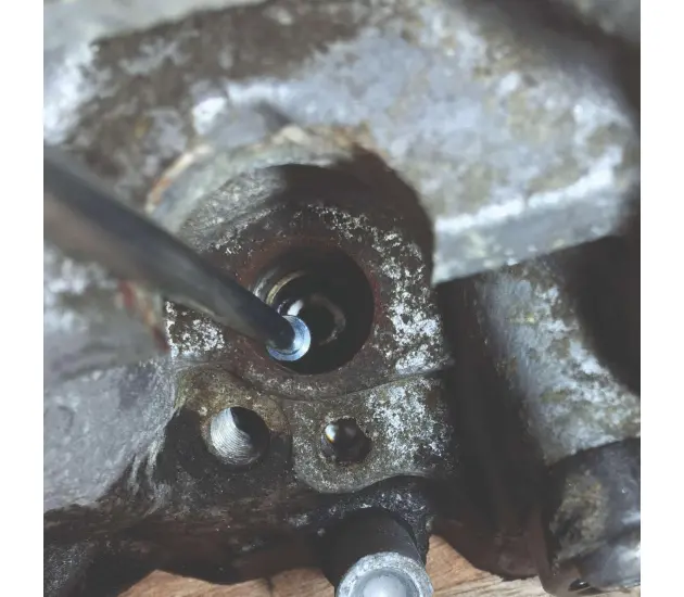 Injector as draadborstel reinigingsset