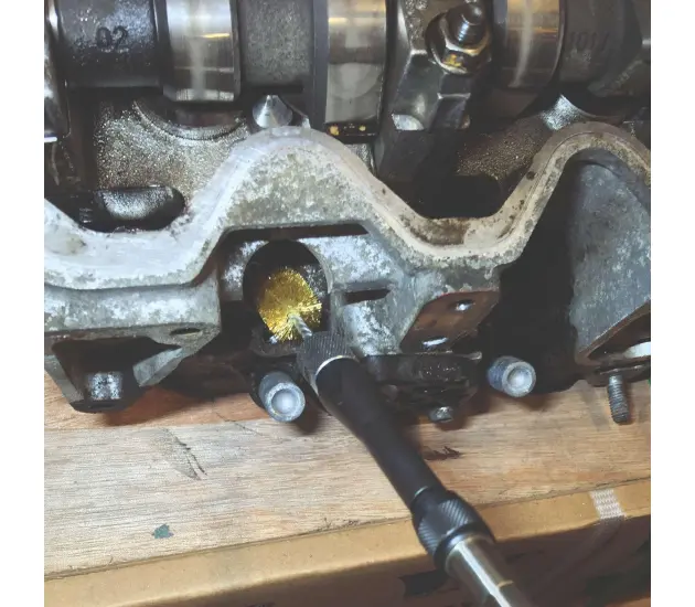 Injector as draadborstel reinigingsset