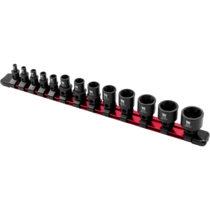 Impact E-Sockets, 13-Piece Extra Stubby Hex Shanked E4-E24