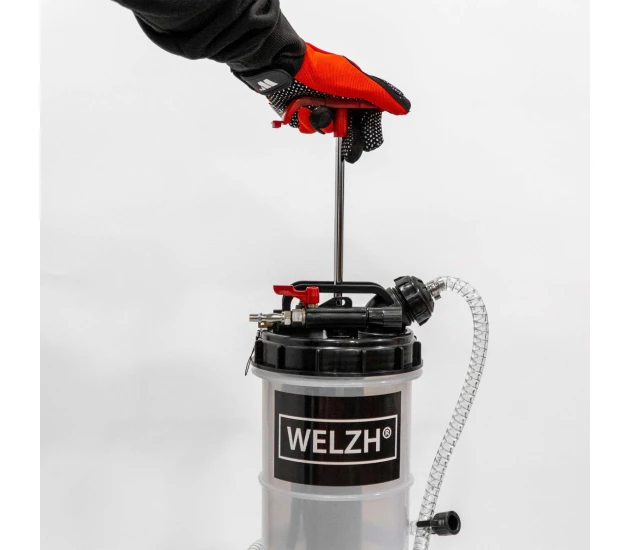 Handmatige vloeistofafzuiger & luchtbediend (9.5 liter)