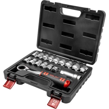 Doppenset - 17-delige aandrijving - 3/8" & 1/2"