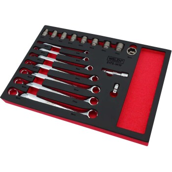 19-delige moeren- en boutverwijderaar set met steeksleutels en doppen