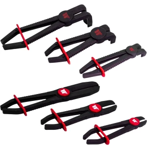 6-Delige slangklem tangen set – recht & gebogen