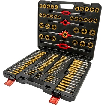 119-delige titanium metrische tap- en draadsnijset