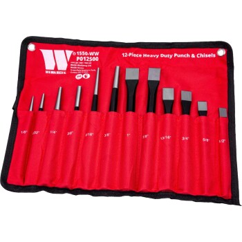 12-delige zware pons- en beitelset