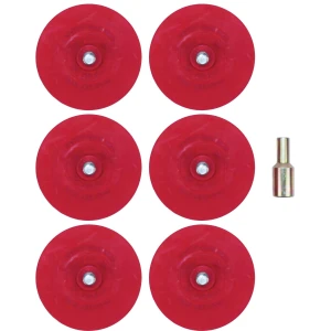 Conical Eraser Pad Set; 6-Piece Set
