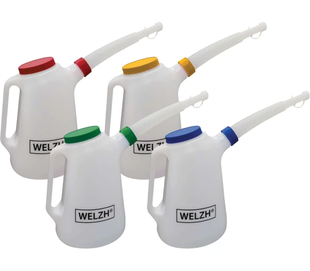 4-Delige olie maatbeker set - 5 liter