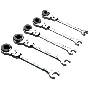 5-Delige flexibele ratelsleutel set voor remleidingen – (8 t/m 12 mm)