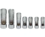 Moeilijk toegankelijke dopsleutelset (3/8"dr 6-delig)