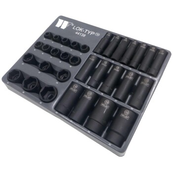 Slagvaste doppenset met 1/2'' aandrijving (10–32 mm)