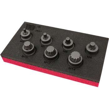 Spline bitset - laag profiel (S2 Staal - M4-M14)