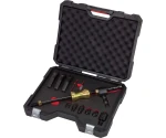 Fits on 4 and 5-hole hubs with hole circle diameter of 98 to 125mm. For wheel bolts up to M14.