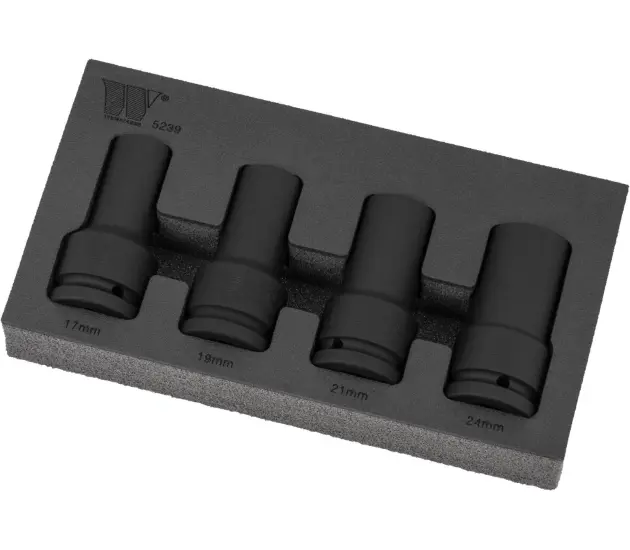 4-Delige diepe impact dop set (3/4'' Aandrijving)