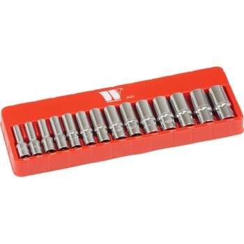 Diepe magnetische dopsleutelset met 3/8'' aandrijving