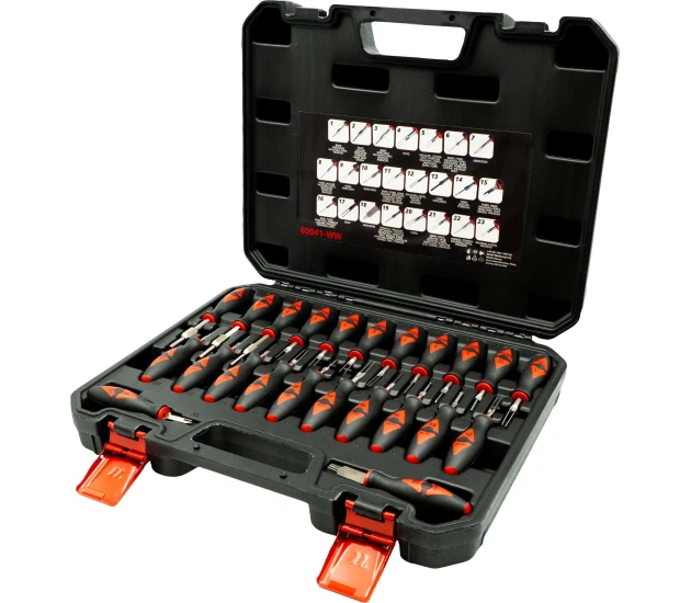 23-delige terminal release set