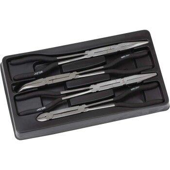 4-Delige set dubbele scharnier tangen met lange bek