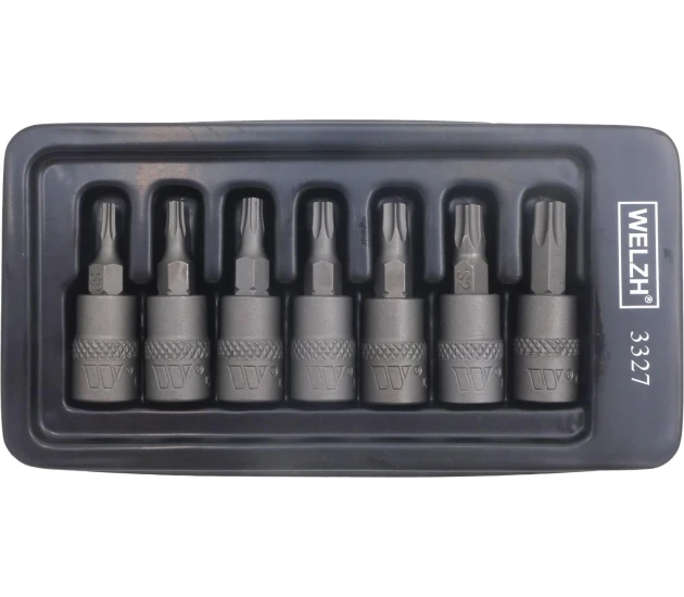 Bit Socket Set; 1/4''dr SE-V S2 steel Torx Set T10-T40