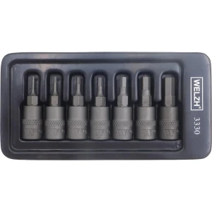 Bit Socket; 1/4''dr Hexagon 7-Piece Set