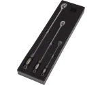 Ratchet Set; 3-Piece Extra Long, Fixed Head Set