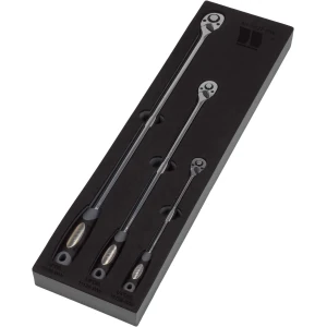 Ratchet Set; 3-Piece Extra Long, Fixed Head Set