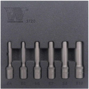 E-Torx® diepe dopsleutelset - E4 t/m E10 (6-delig)