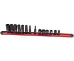 3-Delige aluminium magnetische dophouders (1/2", 3/8", 1/4")