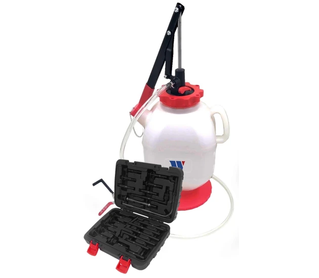 Olievuldrukvat met 21-delige adaptersset (9,5 liter)