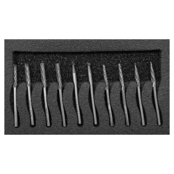 10-delige hardmetalen frezenset