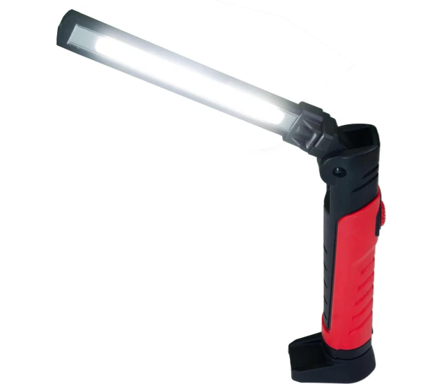 Slim Line multi-instelbare oplaadbare inspectiewerklamp (rood)