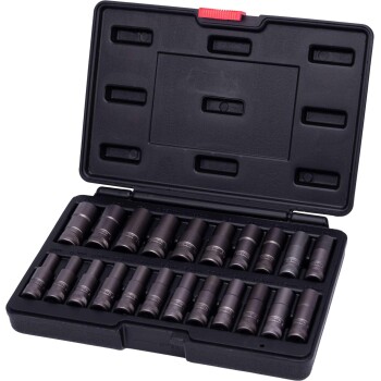 Master twistdoppenset voor beschadigde bouten en moeren, diep model, 22-delig