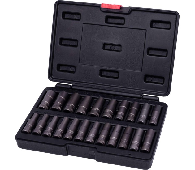 Master twistdoppenset voor beschadigde bouten en moeren, diep model, 22-delig