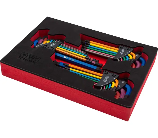 27-Piece Hex Key Wrench Set S2;Rainbow Series