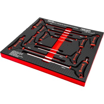 9-Piece T-Handle Hex Key Set 2-10 mm S2-Steel