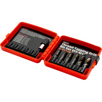 Thread Taping Drill Bit Set; M3-M10