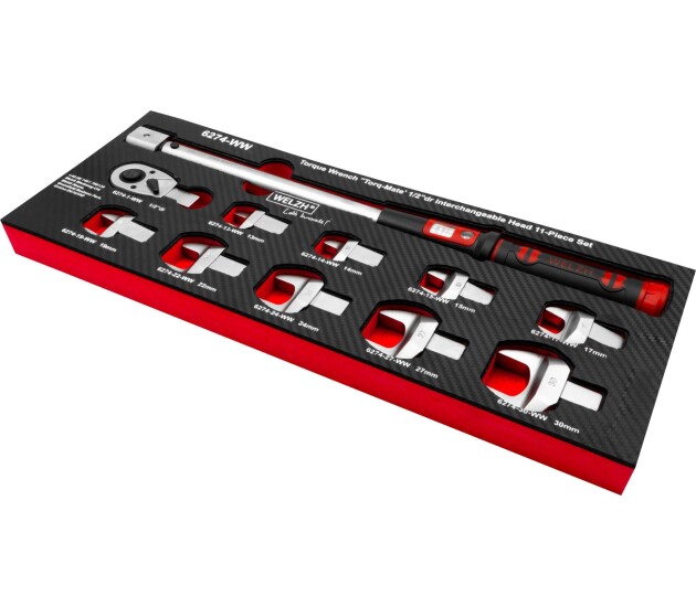 Torque Wrench ''Torq-Mate' 1/2''dr Interchangeable Head 11-Piece Set