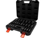 Socket Set; Master Dynamic-Wall-Drive, Impact,1/2''dr 6-Point ,25-Piece Set 8-36mm