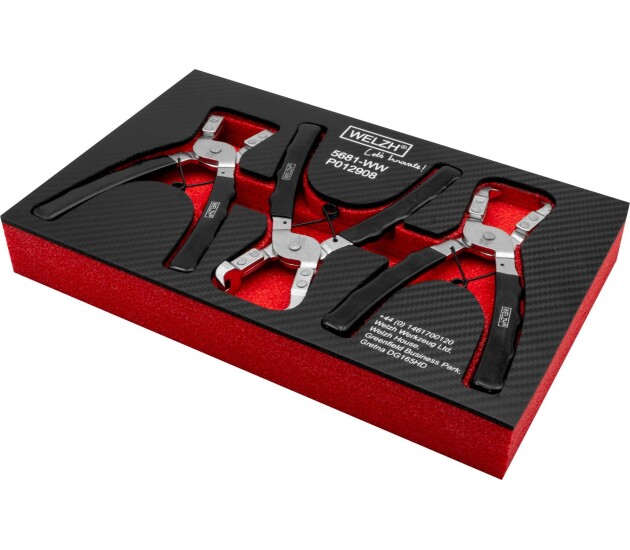 Trim Clip Plier Kit; 3-Piece