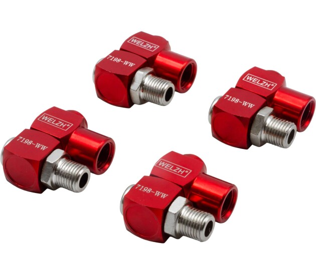 Luchtslang draaikoppeling set – 4-delig