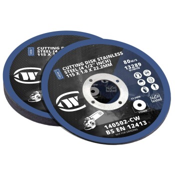 Doorslijpschijf voor RVS 115 × 1.0 × 22.2 mm (200 stuks)